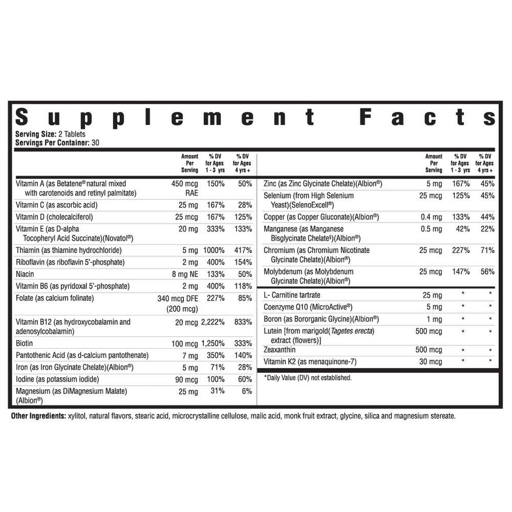 Kid's Multivitamin Chewable MF | 60 Tablets | Seeking Health Ireland