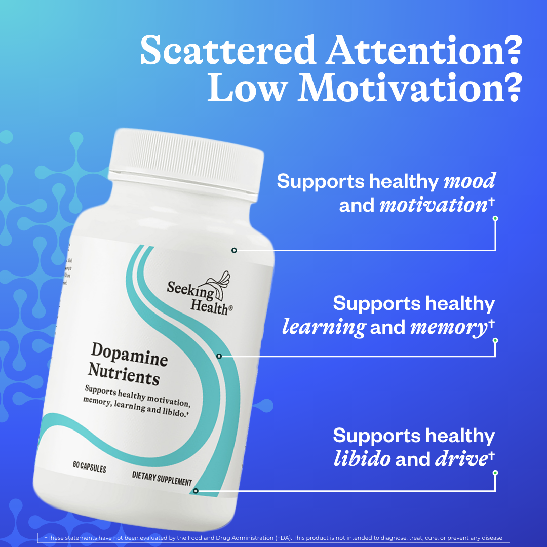Dopamine Nutrients | 60 Capsules | Seeking Health Ireland