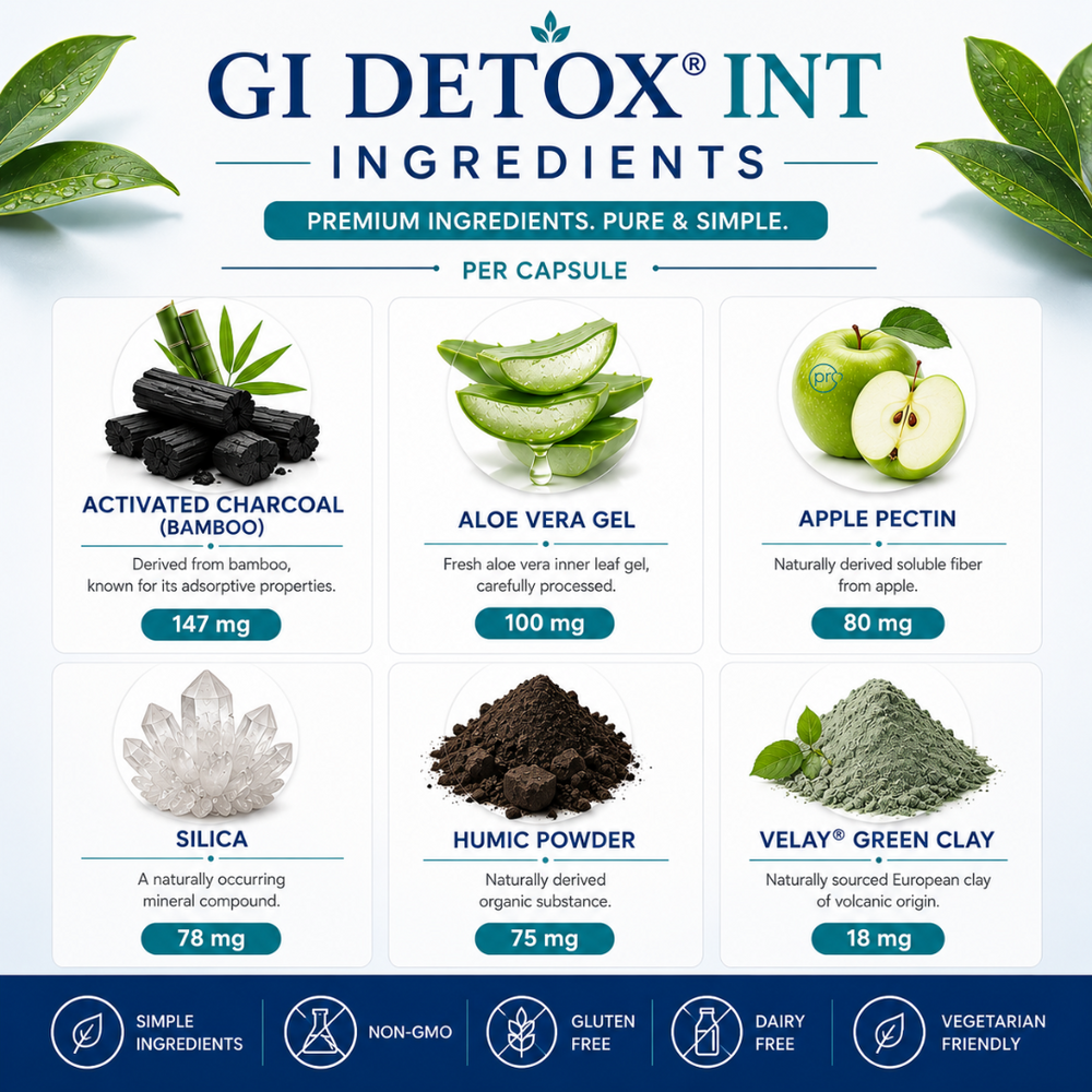 GI Detox INT - 60 Capsules - Biocidin Botanicals Ireland