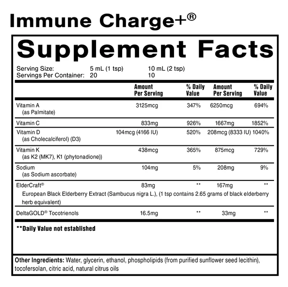 Immune Charge + 100ml | Quicksilver Scientific Ireland