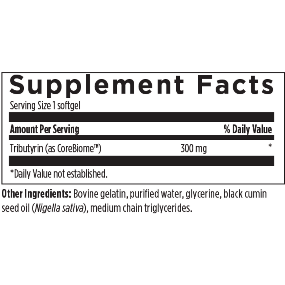 Tri - Butyrin Supreme | 60 Softgels | Designs For Health Ireland
