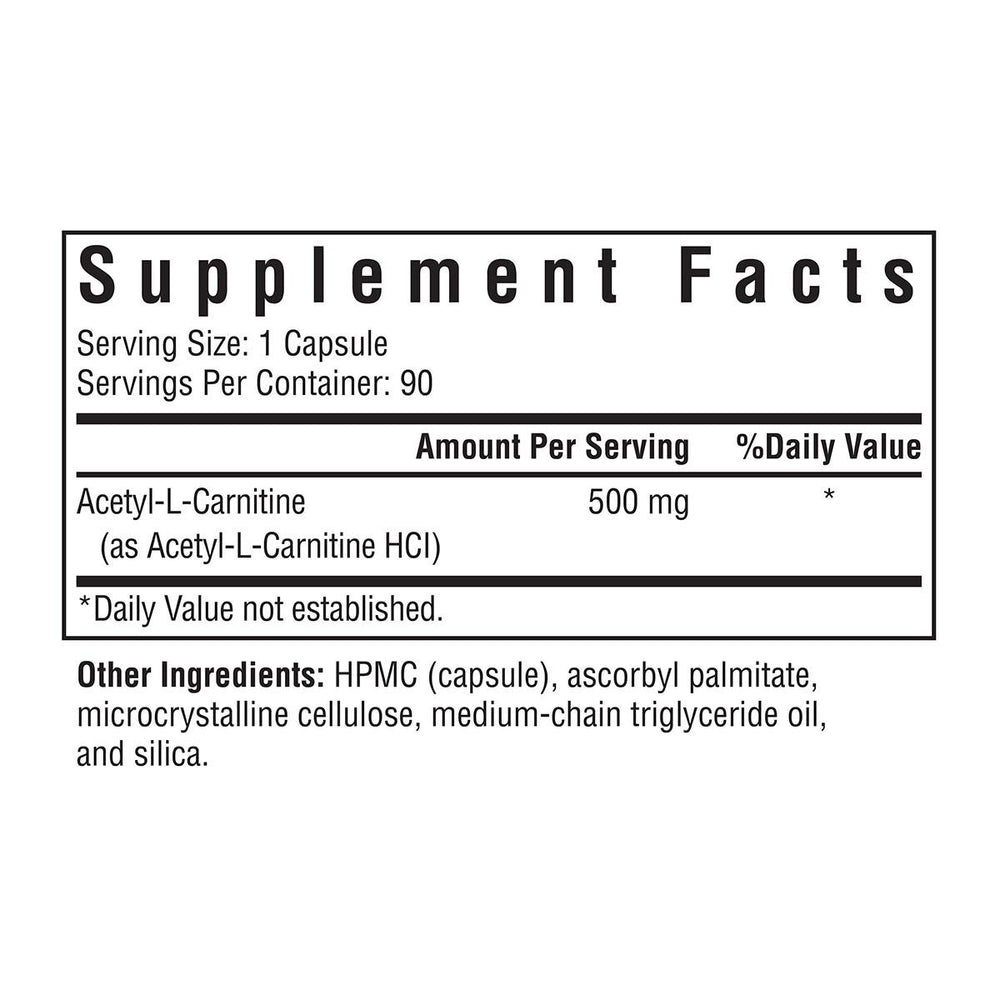 Acetyl L Carnitine 90 Capsules | Seeking Health Ireland