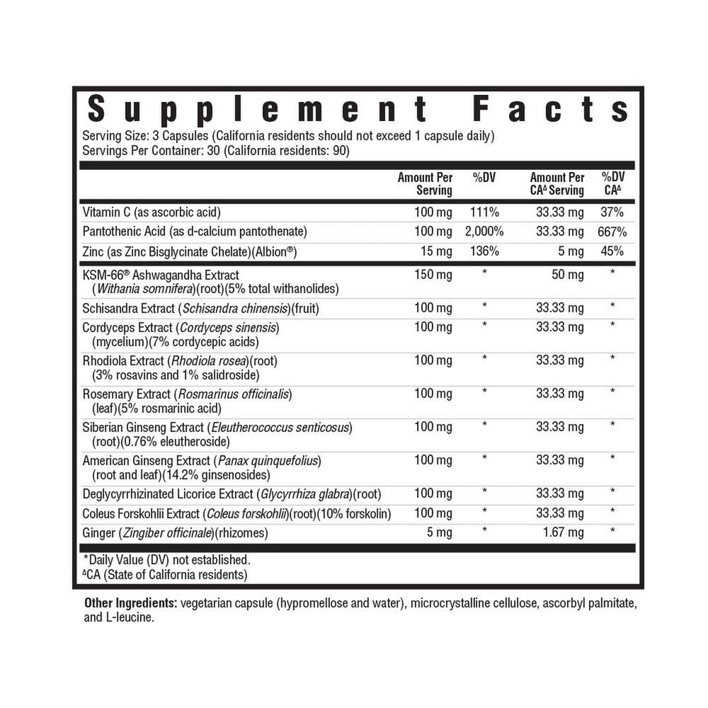 Buy Stress Nutrients (Formerly Adrenal Nutrients) | 90 Capsules Seeking Health Ireland