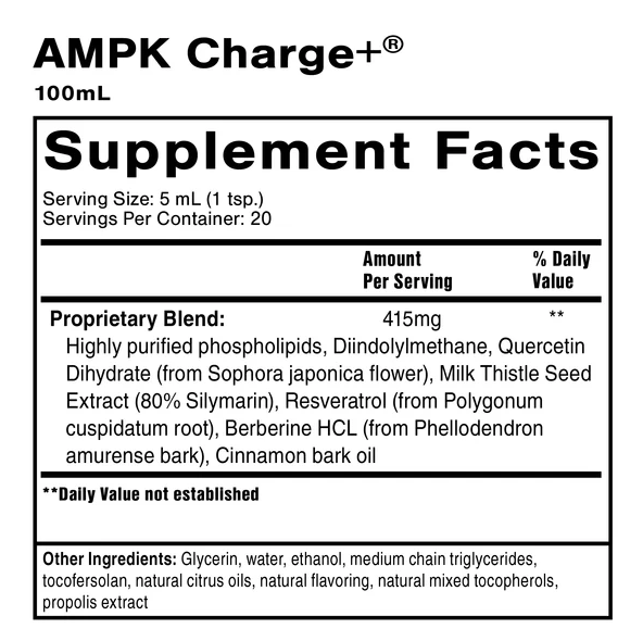 AMPK Charge + | 100ml | Quicksilver Scientific Ireland