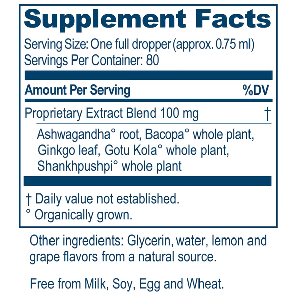 Bacopa Plus Drops 56ml - Ayush Herbs Ireland