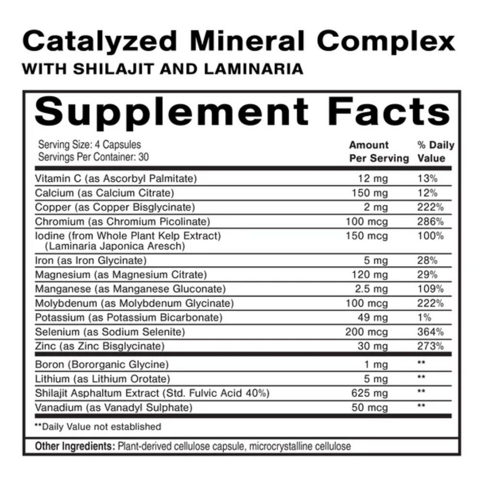 Catalyzed Mineral Complex - 120 Capsules - Quicksilver Scientific