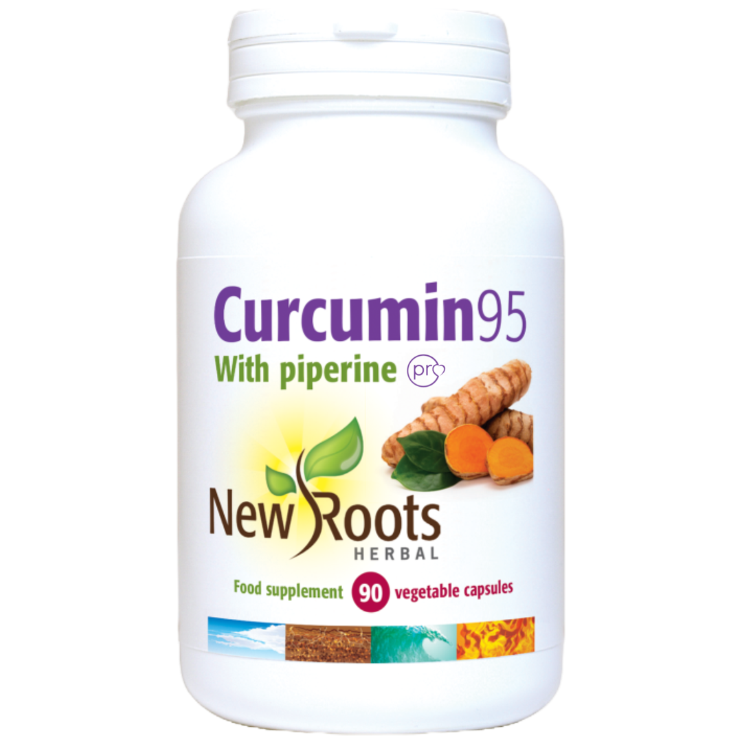 Curcumin 95 with Piperine | 90 Capsules | new Roots Herbal Ireland