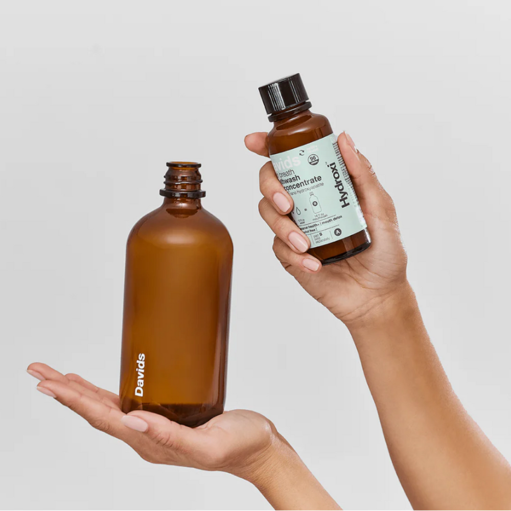 Davids Hydroxi™ mouthwash kit / natural fresh mint  w/ nano hydroxyapatite