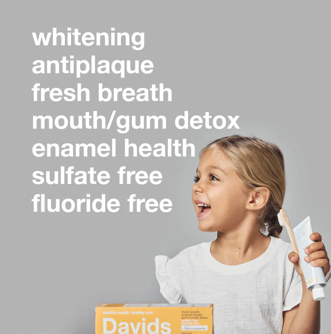 Davids Hydroxi kids & adults | nano-hydroxyapatite premium toothpaste | orange vanilla
