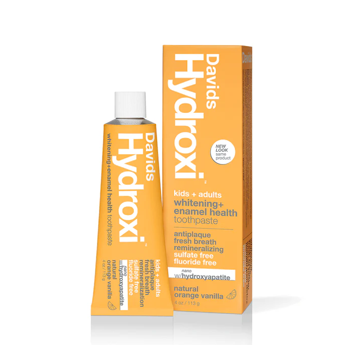 Davids Hydroxi kids & adults | nano-hydroxyapatite premium toothpaste | orange vanilla