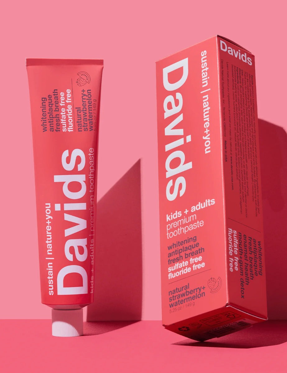Buy Davids Premium Toothpaste | Kids & Adults | Strawberry Watermelon