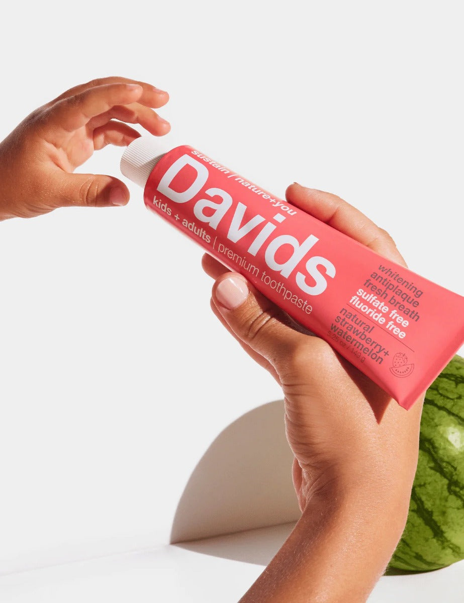 Buy Davids Premium Toothpaste | Kids & Adults | Strawberry Watermelon