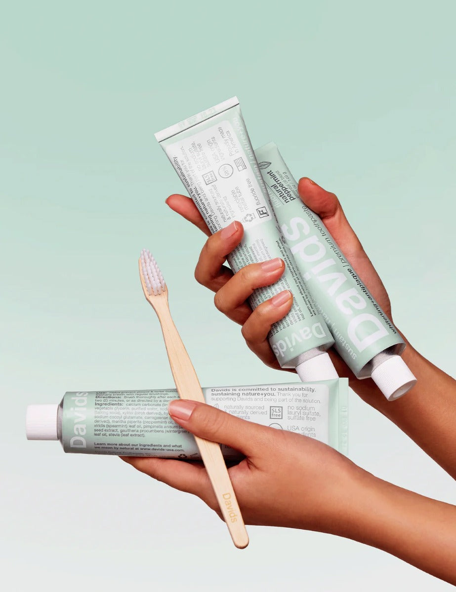 Buy Davids Premium Toothpaste | Whitening + Antiplaque  Peppermint