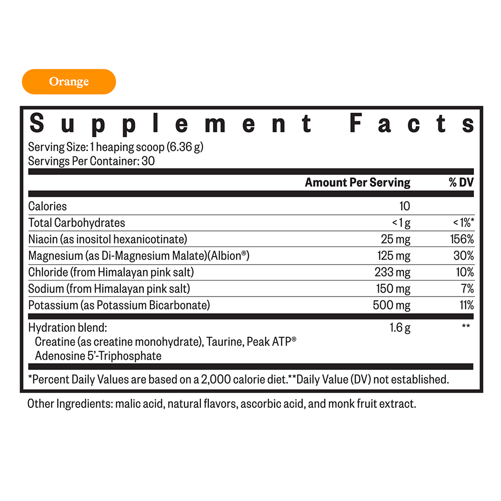Buy Optimal Electrolyte Orange - 190.8g - Seeking Health Ireland