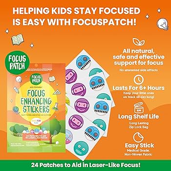 Focus Patch - Focus Enhancing Stickers for kids