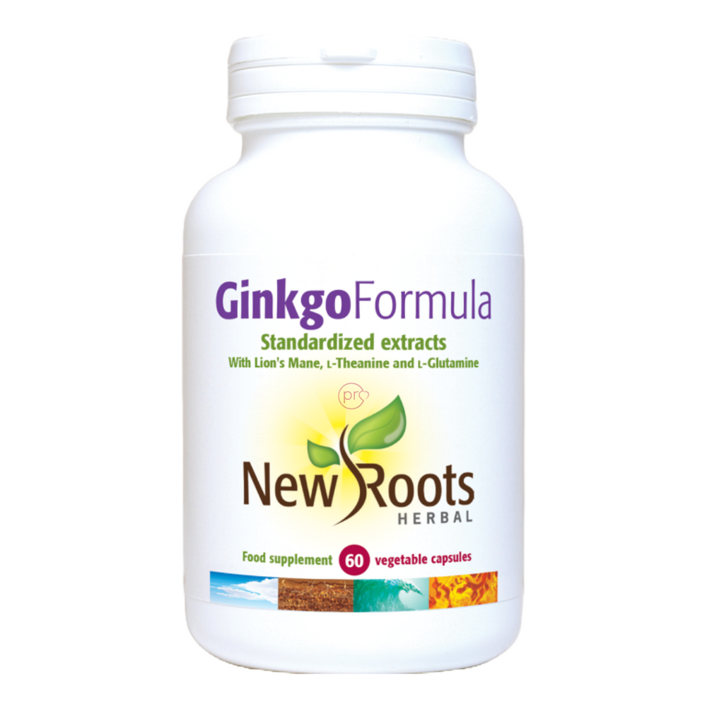 Ginkgo Formula | 60 Capsules | New Roots Herbal Ireland