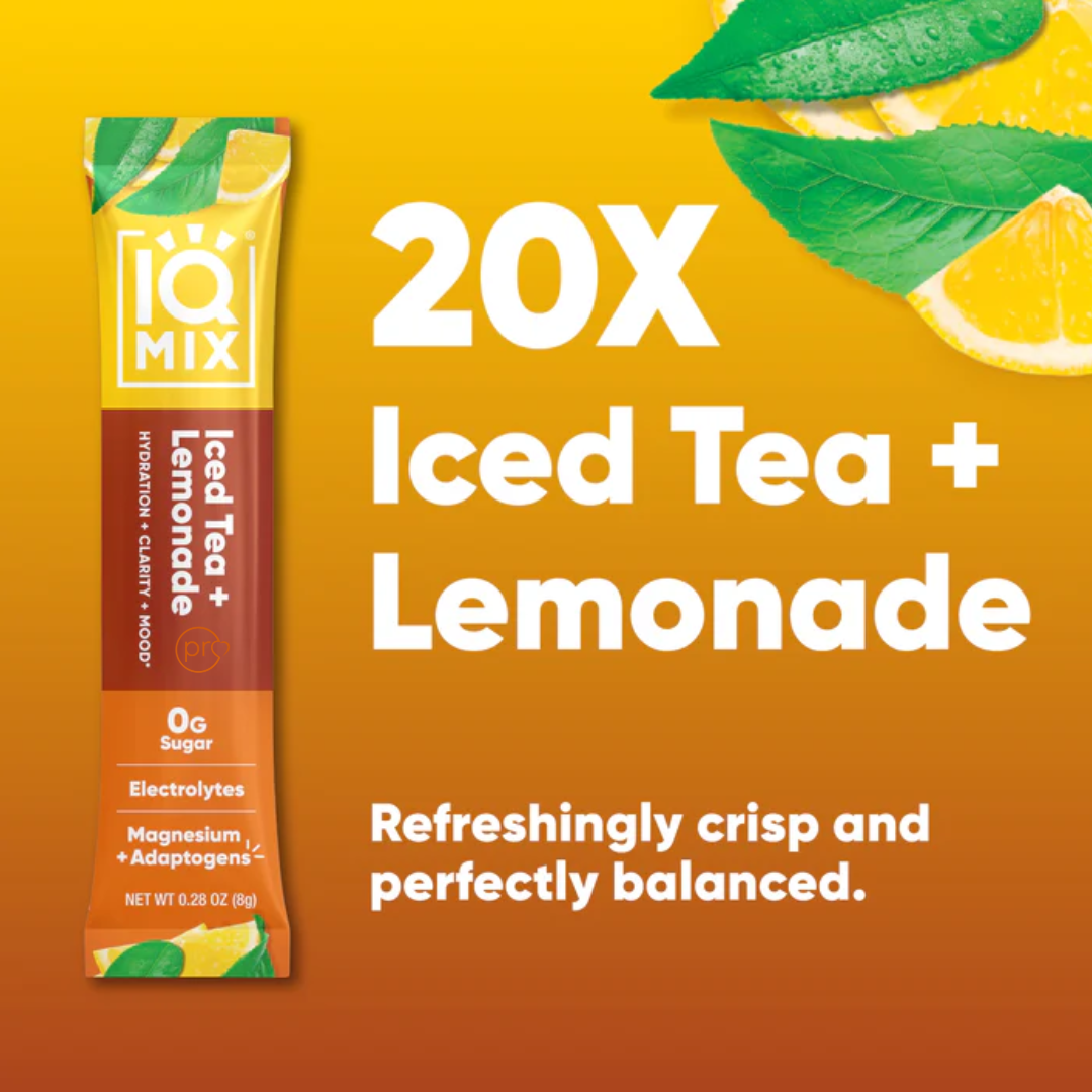 IQMIX Iced Tea & Lemonade | 20 Electrolyte Hydration Sachets