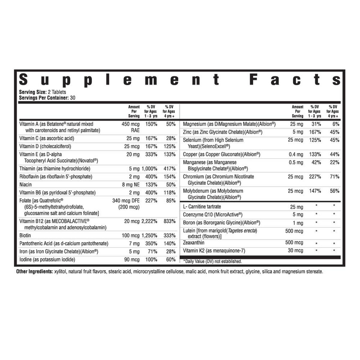 Kids Multivitamin Chewable | 60 Tablets | Seeking Health Ireland