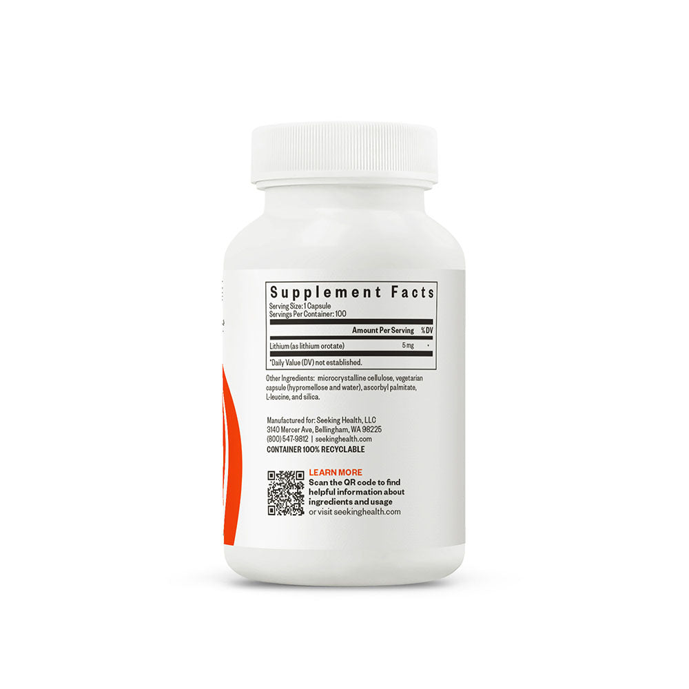 Buy Lithium Orotate | 100 Capsules | Seeking Health Ireland
