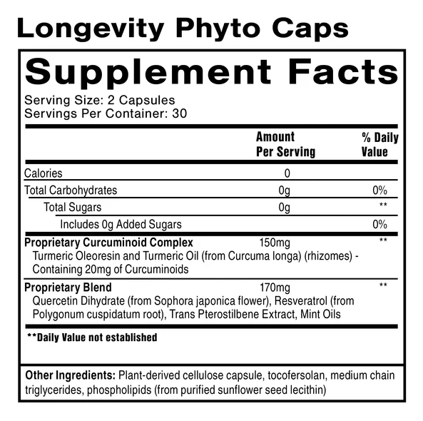 Longevity Phyto Caps | Quicksilver Scientific Ireland