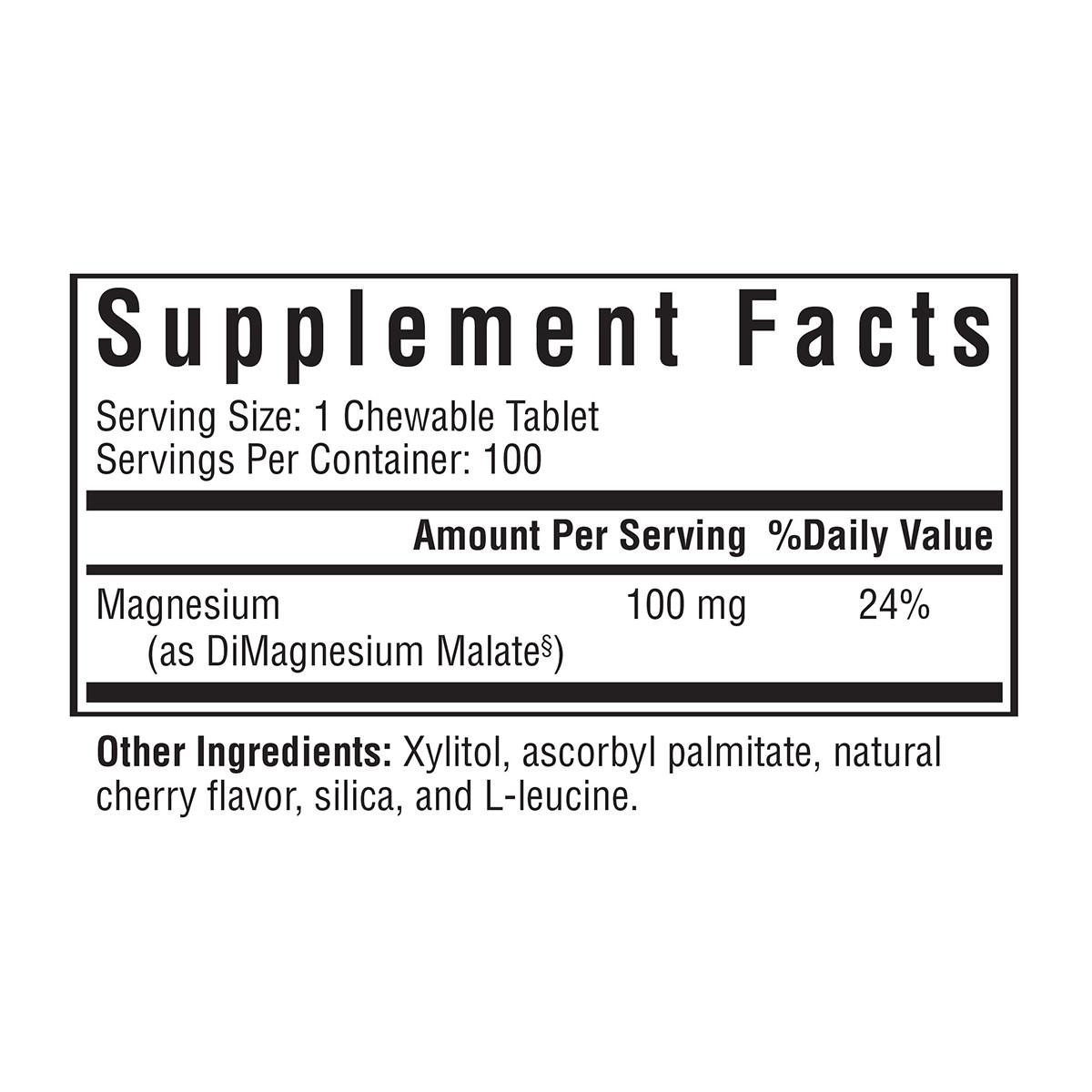 Buy Magnesium Malate Chewable | 100 Tablets | Seeking Health Ireland