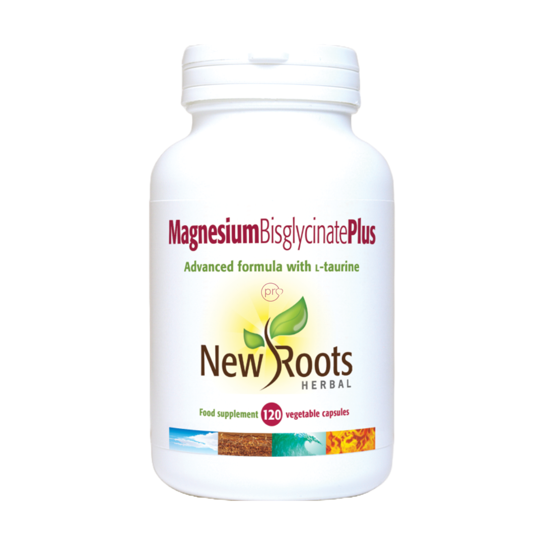 Magnesium Bisglycinate Plus | 120 Capsules | new Roots Herbal Ireland