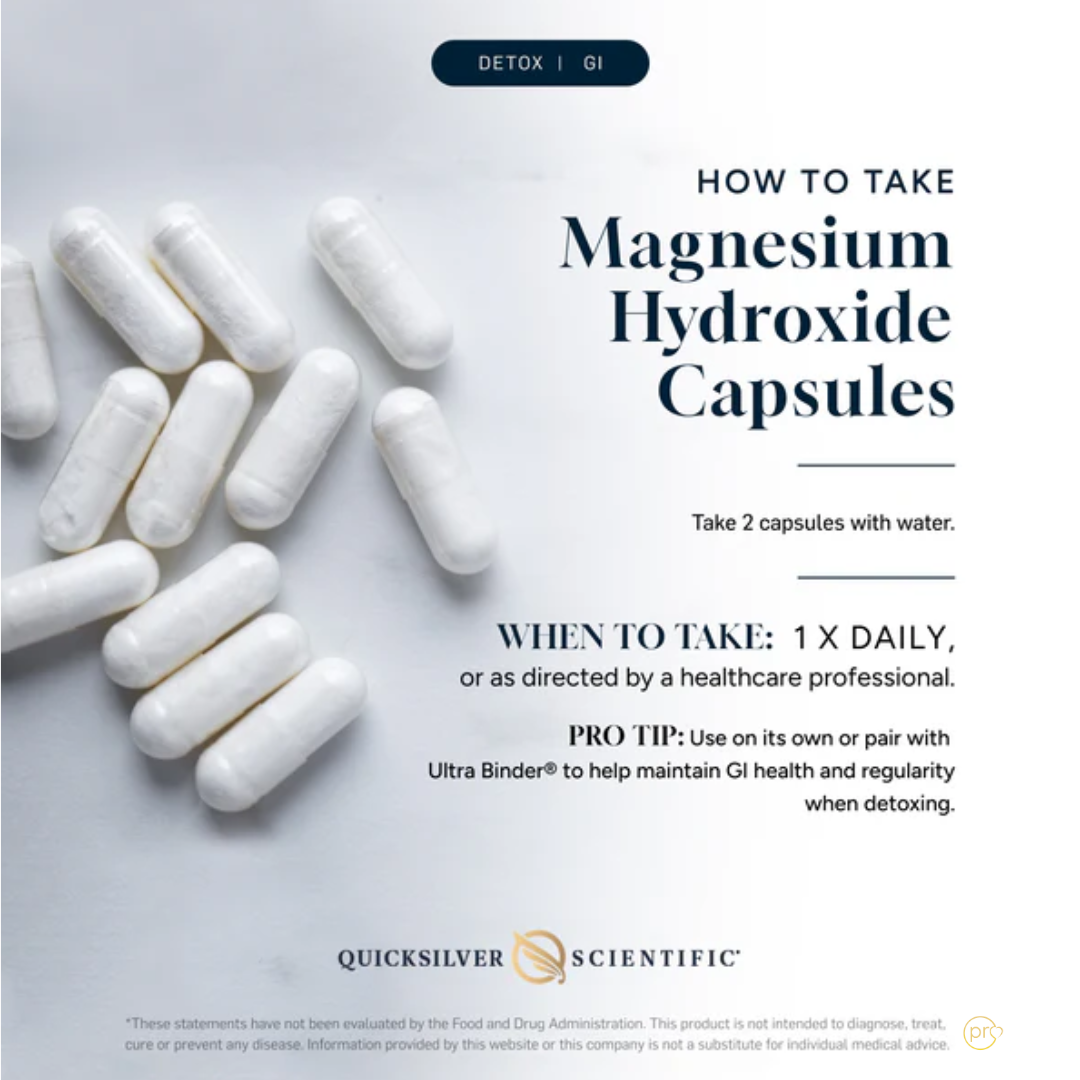 Magnesium Hydroxide | 120 Capsules | Quicksilver Scientific Ireland