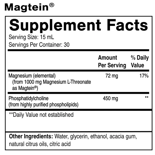 Magtein Liposomal 450ml - Quicksilver Scientific UK