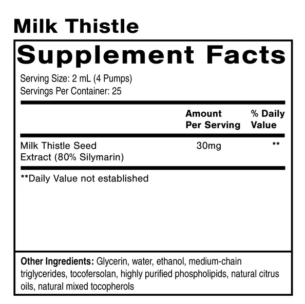Milk Thistle 50ml | Quicksilver Scientific Ireland