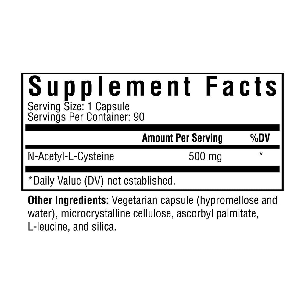 Buy NAC (N-Acetyl-L-Cysteine) - 90 Capsules - Seeking Health Ireland