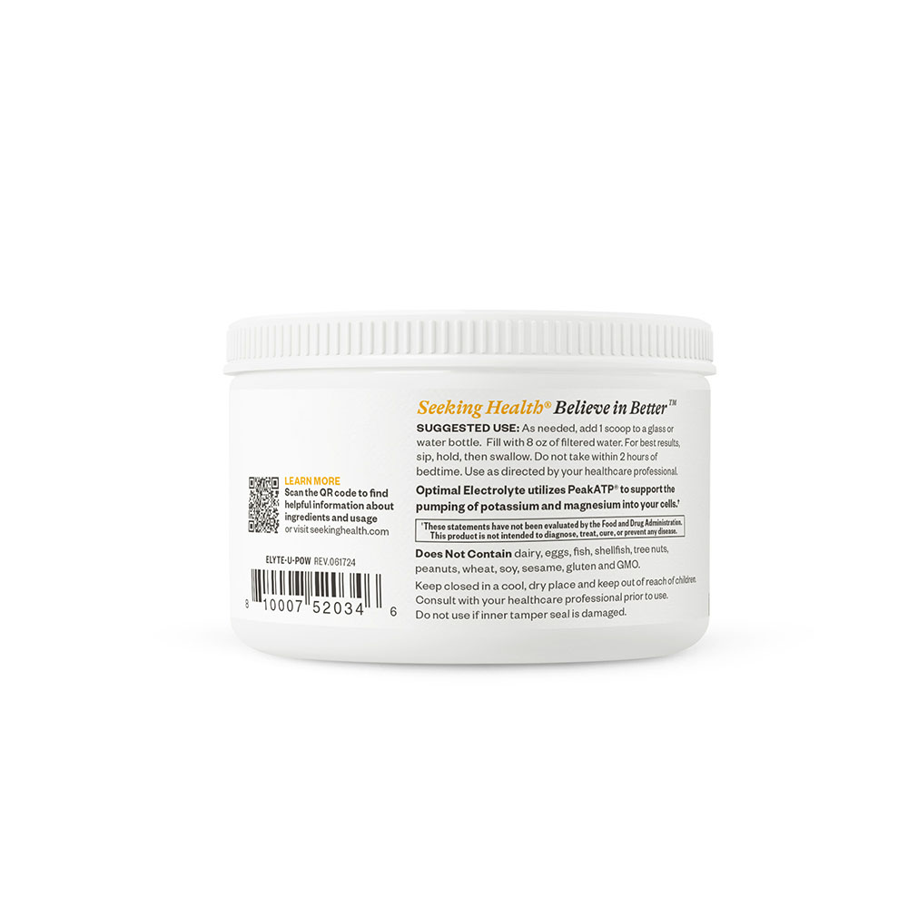 Buy Optimal Electrolyte Unflavoured | 168.6g | Seeking Health Ireland