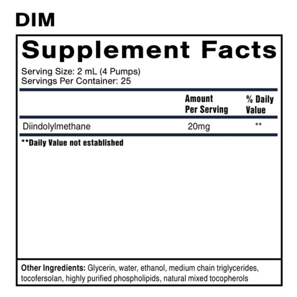 DIM  - Quicksilver Scientific - Nanoemulsified - 50ml