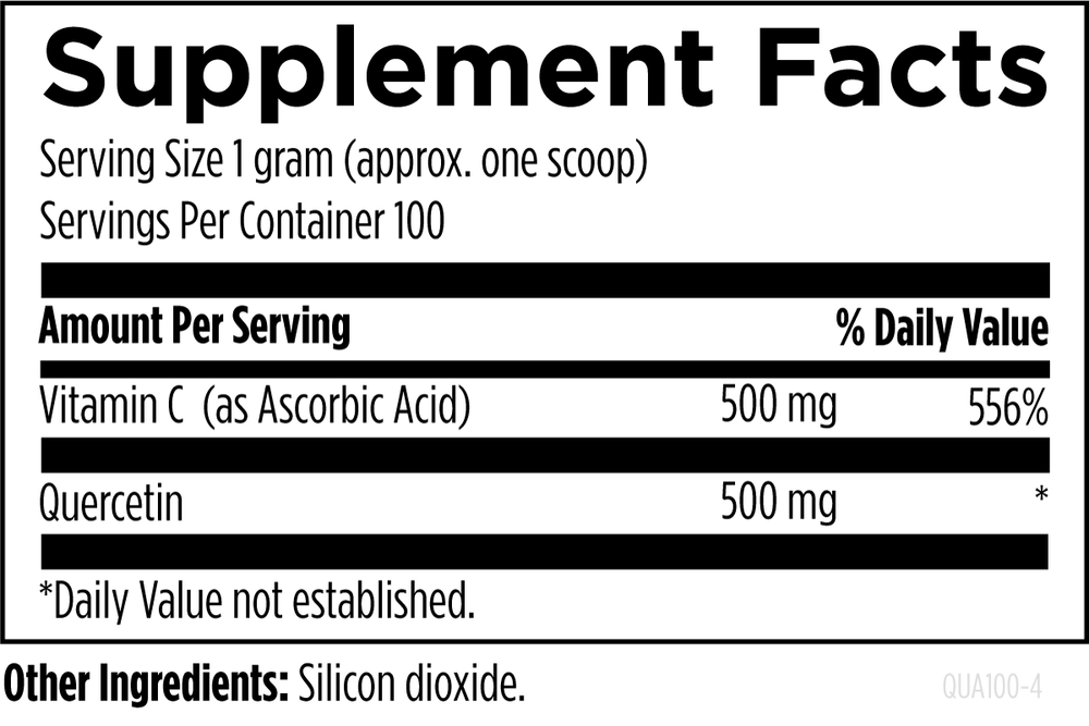 Quercetin Ascorbate Powder 100g | Designs For Health Ireland online