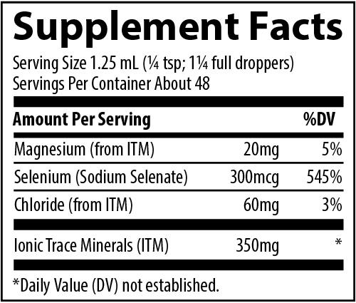 Ionic Selenium (300 mcg) 2oz | Trace Minerals