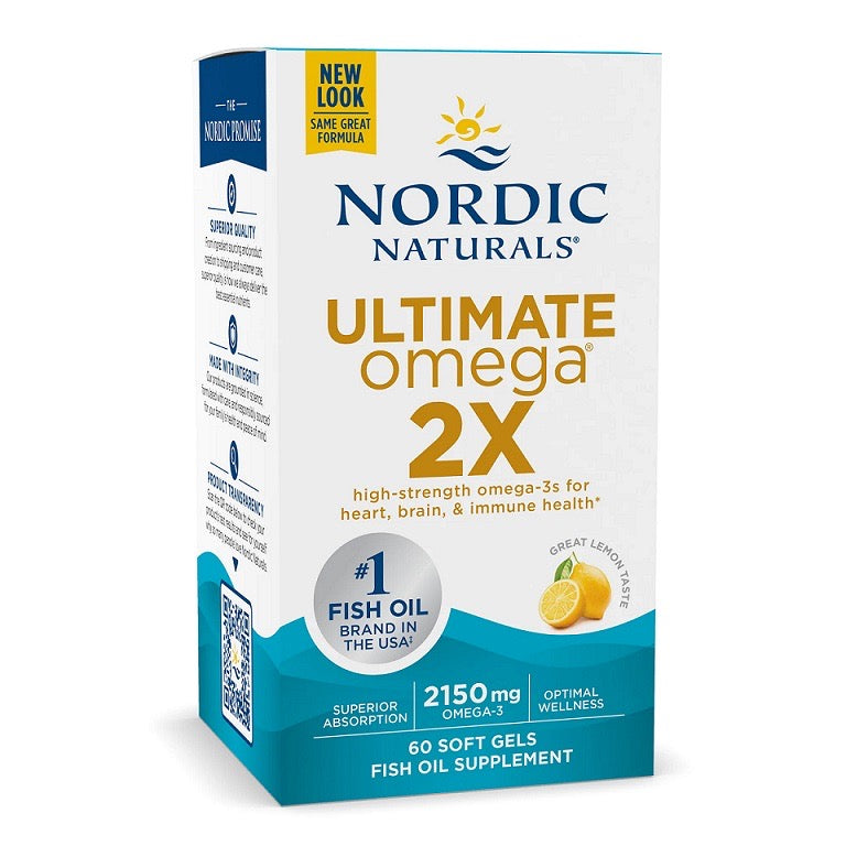 Ultimate Omega 2x | 60soft gels | lemon | Nordic Naturals Ireland