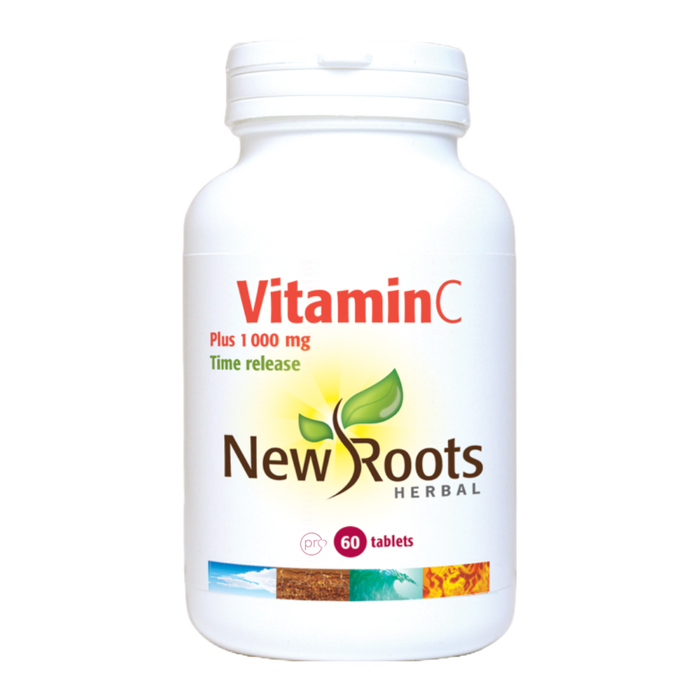 Vitamin C Plus 1000 mg - Time Release - 60 Tablets | New Roots Herbal Ireland