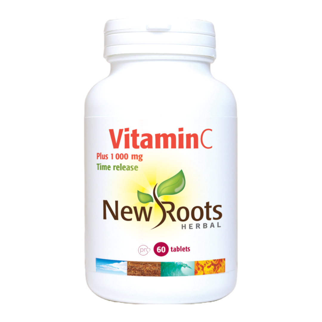Vitamin C Plus 1000 mg - Time Release - 60 Tablets | New Roots Herbal Ireland