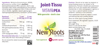 Joint -Tissu  MSM & PEA - 60 Capsules - New Roots Herbal