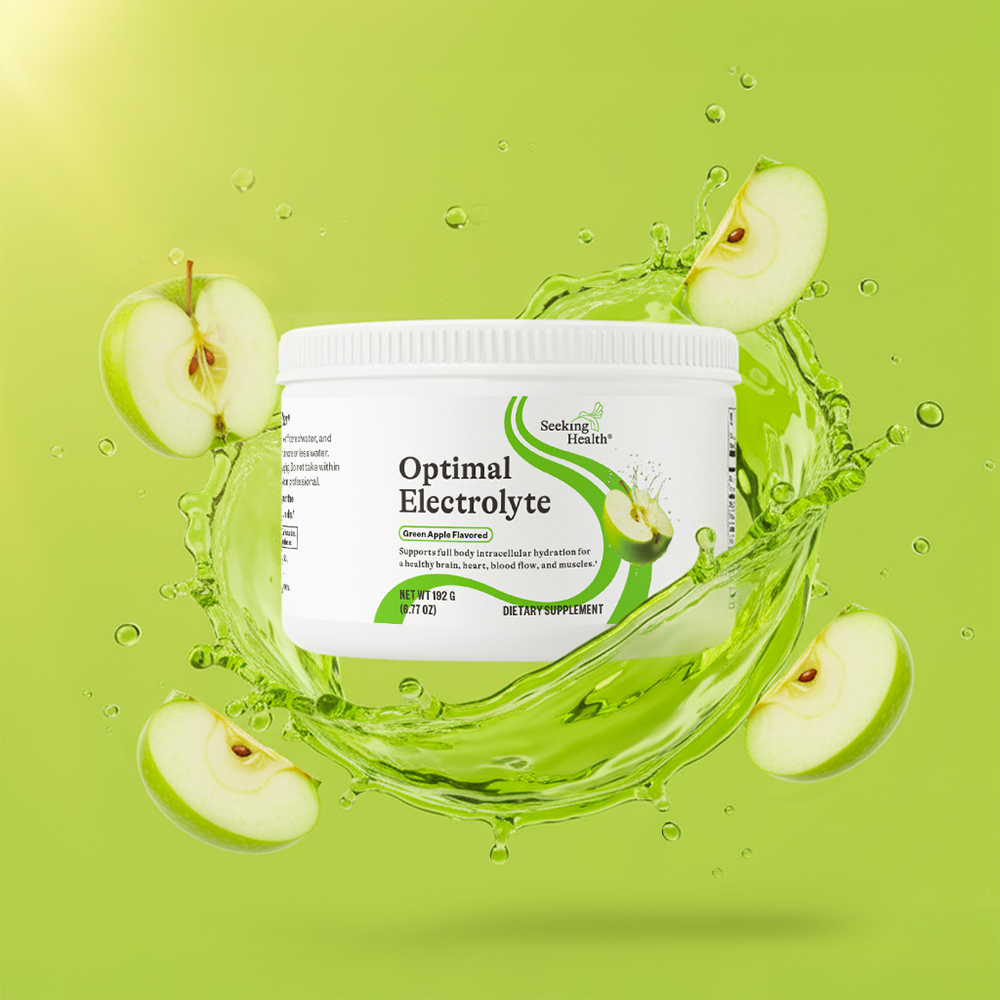 Optimal Electrolyte Green Apple flavour - 30 servings- seeking health Ireland