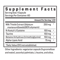 Liver Nutrients | 60 Capsules | Seeking Health Ireland