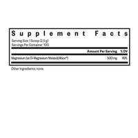 Buy Magnesium Malate Powder | 500mg | 250g | Seeking Health Ireland