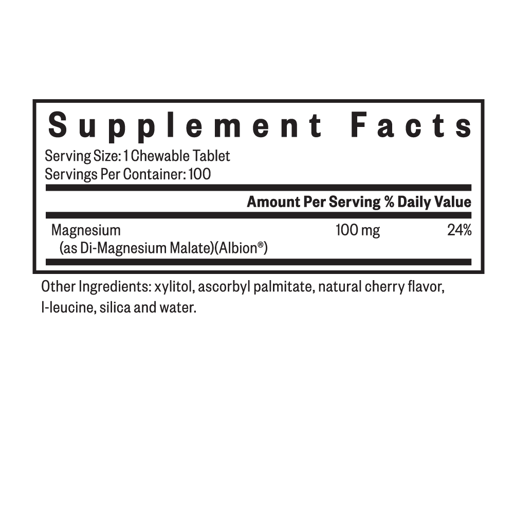 Buy Magnesium Malate Chewable | 100 Tablets | Seeking Health Ireland