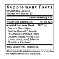 Seeking Health Mast Cell Nutrients - 60 Capsules - Fast Ireland Shipping