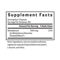 Buy Molybdenum 500 | 90 Capsules | Seeking Health Ireland