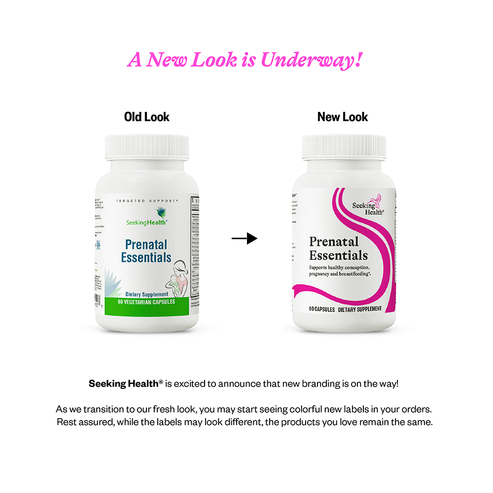 Buy Prenatal Essentials | 60 capsules | Seeking Health Ireland