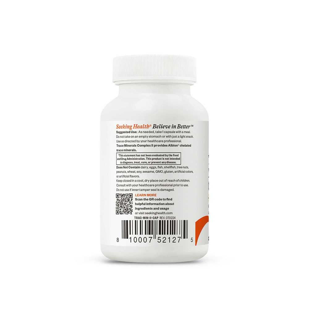 Trace Minerals Complex II | 30 Capsules | Seeking Health Ireland 