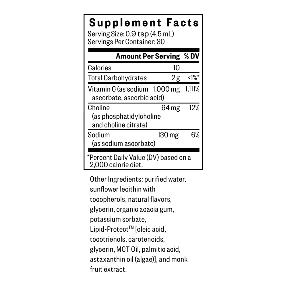 Liposomal Vitamin C (Lemon Zest) - 30 Servings Seeking Health Ireland