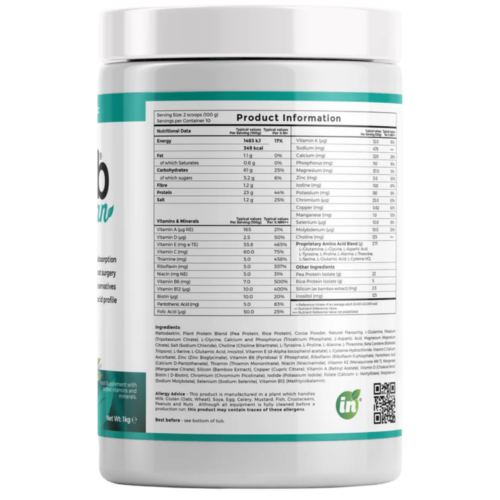 Absorb Plus Vegan - Unsweetened coco choc - IMIX nutrition Ireland 