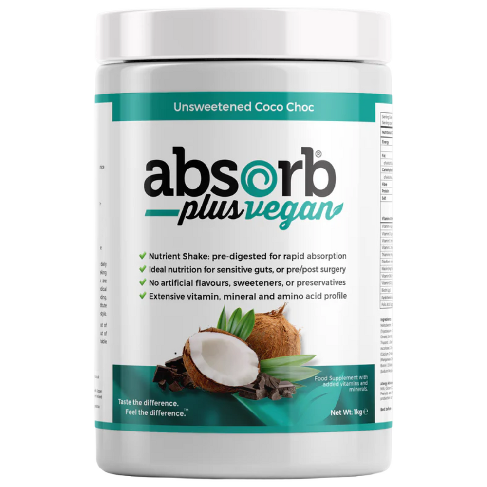Absorb Plus Vegan - Unsweetened coco choc - IMIX nutrition Ireland