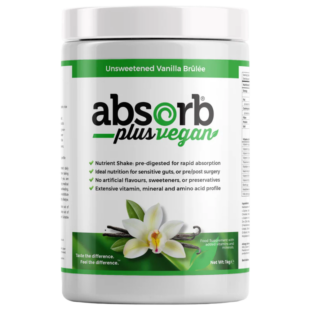 Absorb Plus Vegan - Unsweetened Vanilla Brulee - Imix Nutrition Ireland